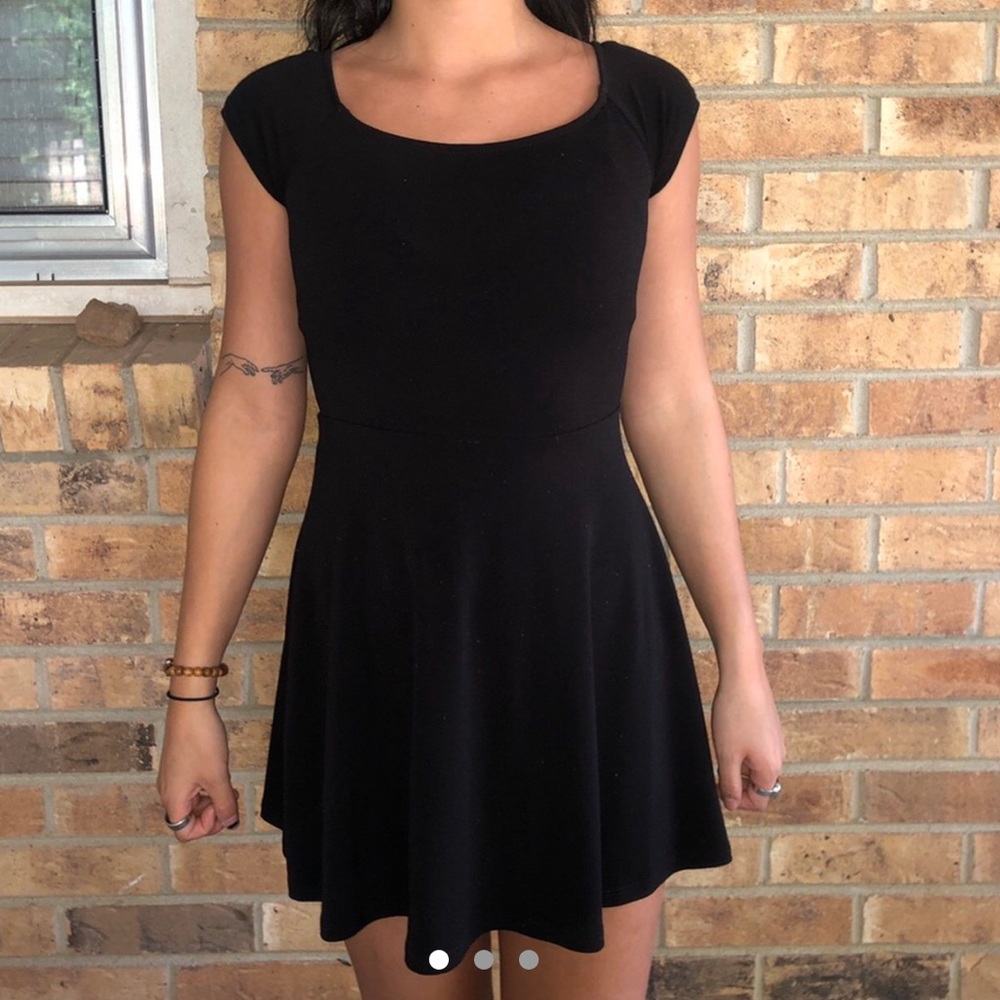 Black mini dress size xs